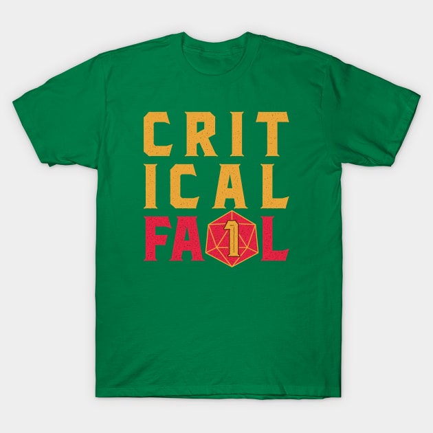 CRITICAL FA1L T-Shirt by DCLawrenceUK